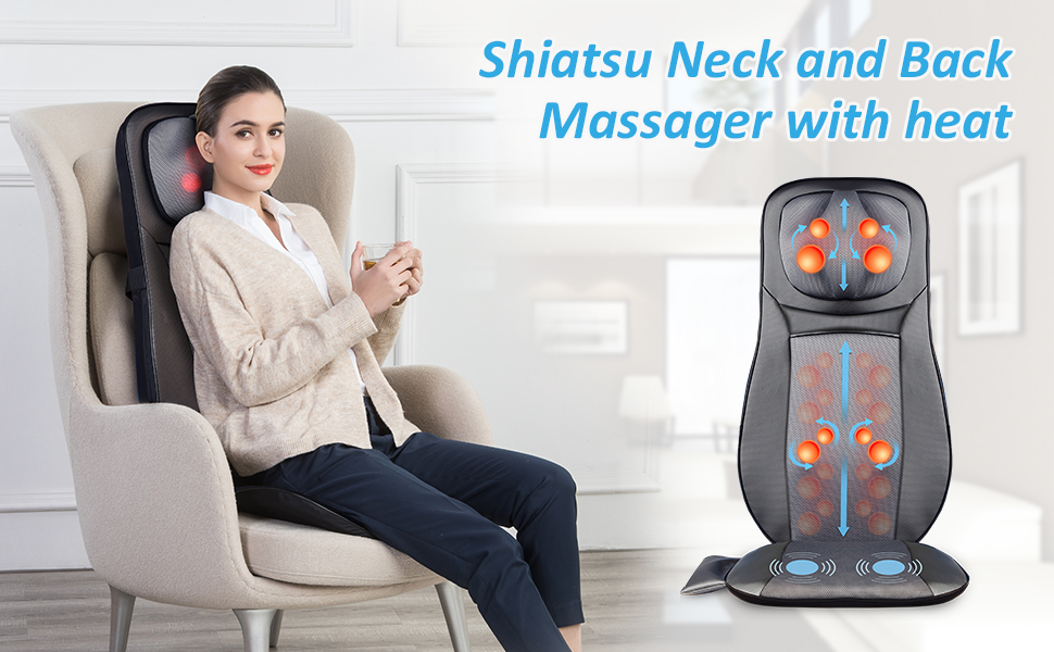 Snailax shiatsu Neck Back Massager with Heat
